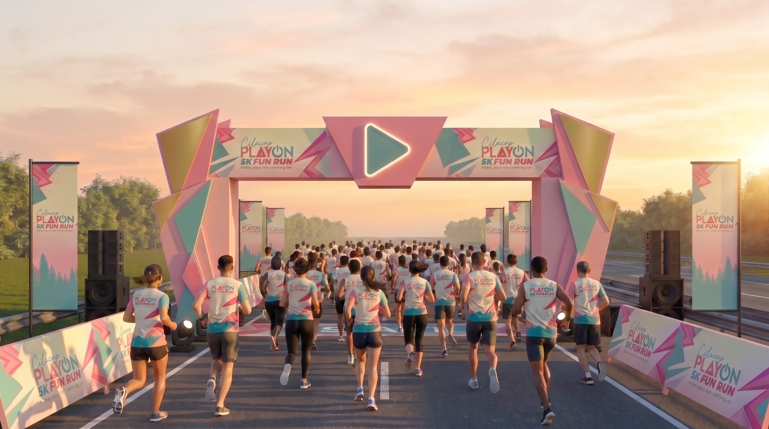 Peserta Cilacap PLAYON 5K Fun Run